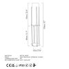 Scandinavian Floor Lamp, White & Gold, 130 cm Height | Metal Body, 20 cm Shade, 1 x E27 Socket, 400 cm Cable | Stylish & Functional Lighting for Modern Spaces