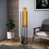 Elegant Floor Lamp with Metal Body, Black & Gold, 130 cm Height | E27 Socket, 40W Max, 200 cm Cable | Stylish Lighting for Modern Home Decor