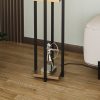 Elegant Floor Lamp with Metal Body, Black & Gold, 130 cm Height | E27 Socket, 40W Max, 200 cm Cable | Stylish Lighting for Modern Home Decor
