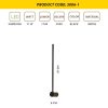 Modern Black Wall Lamp, 61 x 10 x 6 cm, Metal Body, 1 x 11W LED, 3000K, 1100 Lm | Stylish Scandinavian Design for Home & Office