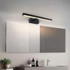 Modern Black Wall Lamp, Metal Body, 40 x 5 x 13 cm | 1 x 8W LED, 3000K, 800 Lm | Stylish Industrial & Scandinavian Design for Home & Hotel