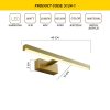 Modern Wall Lamp with Metal Body & Acrylic Cap, Antique Finish, 40 x 5 x 13 cm | 1 x 8W LED, 3000K, 800 Lm | Stylish Lighting for Home & Hotel Decor