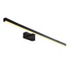 Modern Black Wall Lamp, 80 cm x 5 cm x 13 cm | Metal Body, Acrylic Cap, 1 x 16W LED, 3000K, 1600 Lm | Ideal for Industrial & Scandinavian Decor