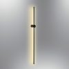 Modern Black Wall Lamp, 121 cm | Metal Body, 1 x 24W LED, 3000K, 2400 Lm | Sleek Scandinavian Design for Contemporary Spaces