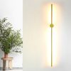 Modern Wall Lamp, Antique Metal Body, 121 x 10 x 6 cm | 1 x 24W LED, 3000K, 2400 Lm | Elegant Scandinavian Design for Glam Home Decor