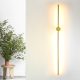 Modern Wall Lamp, Antique Metal Body, 121 x 10 x 6 cm | 1 x 24W LED, 3000K, 2400 Lm | Elegant Scandinavian Design for Glam Home Decor