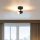 Elegant Metal Chandelier, Black & Antique Lacquer, Ø5.5 cm Cap, 15.7 cm Height, GU10 Socket, Max 7W Bulb Included, Stylish Lighting for Any Room