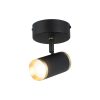 Elegant Metal Chandelier, Black & Antique Lacquer, Ø5.5 cm Cap, 15.7 cm Height, GU10 Socket, Max 7W Bulb Included, Stylish Lighting for Any Room