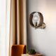 Stylish Wall Lamp with Metal Body & Wooden Cap, 25 cm Height | Base Plate 10 x 10 cm | E27 Socket, Max 40W | Antiquation Finish, Ideal for Home Decor