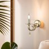 Stylish Wall Lamp with Metal Body, Antiquation Finish, 24 cm Height | E14 Socket (Max 40W), Base Plate 12x12 cm | Ideal for Modern Decor & Ambiance