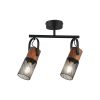 Elegant Black Chandelier, Metal Body, Ø7.5 cm Cap, 33 cm Height, 2 x E27 Socket (Max 40W) | Stylish Lighting for Modern Spaces, IP20 Rated