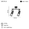 Elegant Black Chandelier, Metal Body, Ø7.5 cm Cap, 33 cm Height, 2 x E27 Socket (Max 40W) | Stylish Lighting for Modern Spaces, IP20 Rated