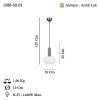Antique Lacquer Chandelier, Metal Body, Adjustable Height 35-127 cm, Ø19 Glass Cap, E27 Socket (Max 40W) | Elegant Lighting for Home & Office Spaces