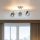 Elegant Chrome Chandelier, Metal Body, Ø10 cm Glass Cap, 31 cm Height, 3 x E27 Socket (Max 40W) | Stylish Lighting for Modern Spaces, IP20 Rated