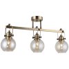 Antiquation Metal Chandelier, Ø14 cm Glass Cap, 35 cm Height | 3 x E27 Socket, Max 40W | Elegant Lighting for Home & Office, Stylish Design