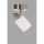 Modern Chandelier with Metal Body & Glass Cap, 12 cm Diameter, 20 cm Height | E27 Socket, Max 40W, White Finish | Perfect for Scandinavian & Hotel Decor