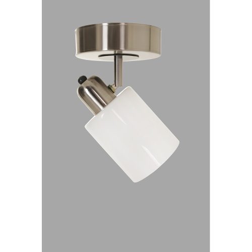 Modern Chandelier with Metal Body & Glass Cap, 12 cm Diameter, 20 cm Height | E27 Socket, Max 40W, White Finish | Perfect for Scandinavian & Hotel Decor