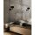 Modern Wall Lamp, Black Metal Body with Glass Cap, 15 x 20 x 26 cm | E27 Socket, Max 40W, Electrostatic Oven Dried Paint | Glam & Industrial Design