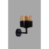Modern Wall Lamp, Black Metal Body with Glass Cap, 15 x 20 x 26 cm | E27 Socket, Max 40W, Electrostatic Oven Dried Paint | Glam & Industrial Design