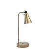 Elegant Gold Table Lamp, Metal Body, 45 cm Height, E14 Socket Max 40W, On-Cable Switch, 18 cm Leg Diameter | Stylish Lighting for Home & Office