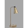 Elegant Gold Table Lamp, Metal Body, 45 cm Height, E14 Socket Max 40W, On-Cable Switch, 18 cm Leg Diameter | Stylish Lighting for Home & Office