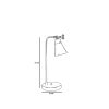 Elegant Gold Table Lamp, Metal Body, 45 cm Height, E14 Socket Max 40W, On-Cable Switch, 18 cm Leg Diameter | Stylish Lighting for Home & Office