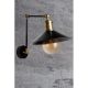Modern Wall Lamp, Black Metal Body, 23 cm Diameter, 30 cm Height | E27 Socket, Max 40W, IP20 | Stylish Scandinavian Design for Home & Office