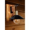 Nostalgic Wooden Wall Lamp, Black & Brown, 15 x 26 cm, Height: 28 cm | E27 Socket, Max 40W, IP20 | Elegant Country Design for Cozy Spaces