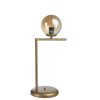 Elegant Amber Table Lamp, Metal Body, 57 cm Height, 30 cm Length, E27 Socket, On-Off Switch on Cable, Stylish Lighting for Home & Office Décor