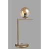 Elegant Amber Table Lamp, Metal Body, 57 cm Height, 30 cm Length, E27 Socket, On-Off Switch on Cable, Stylish Lighting for Home & Office Décor