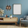 Rustic Wooden Chandelier with Metal Frame & Glass Cap, Adjustable Height 80 cm, 43 x 43 x 40 cm, E27 Socket, Brown | Perfect for Southwestern & Country Decor