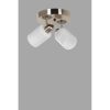 Modern Chandelier with Metal Body & Glass Cap, 20 cm Diameter, 36 cm Length | E27 Socket, A++ Energy Rated, Elegant White Design for Hotels & Homes