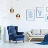 Elegant Vintage Chandelier, Adjustable Height 65 cm, Metal Body with Glass Cap, 16 x 16 x 35 cm | E27 Socket, Max 40W | Glam Scandinavian Design for Modern Spaces