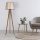 Opviq, 534LUN2196, Scandinavian Floor Lamp, Wooden Body, 160 cm Height, Brown, 31 cm Fabric Cap, E27 Socket, Max 40W, On/Off Switch, Stylish & Functional Lighting for Home Decor