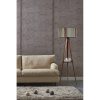 Elegant Scandinavian Floor Lamp, 153 cm Tall, 100% Fir Tree Frame, 24 cm Fabric Cap, E27 Socket, Abstract Flower Design | Perfect for Modern Living Spaces