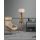 Opviq, 534LUN2181, Scandinavian Floor Lamp with Wooden Body & Shelf, 153 cm Height, Brown Color, E27 Socket, On/Off Switch, Stylish & Functional Lighting for Home Decor
