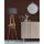 Opviq, 534LUN2178, Industrial Scandinavian Floor Lamp, Wooden Body with Fabric Cap, 153 cm Height, 24 cm Cap, 26x26 cm Shelf, On/Off Switch, Brown & Grey Finish