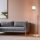 Opviq, 534LUN4529, Elegant Floor Lamp with Metal Body & Glass Cap, 155 cm Height, 30 cm Diameter | Gold & White Design, E27 Socket, On-Cable Switch, IP20 Rated