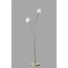Elegant Floor Lamp with Metal Body & Glass Cap, 165 cm Height, Gold & White Finish | E27 Socket, Max 40W | Stylish Lighting for Modern Spaces