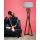 Scandinavian Floor Lamp, Wooden Body, Walnut & Grey, 150 cm Height, 45 cm Cap Diameter, E27 Socket, On/Off Switch, Stylish & Functional Lighting Solution