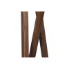 Scandinavian Floor Lamp, Wooden Body, Walnut & Grey, 150 cm Height, 45 cm Cap Diameter, E27 Socket, On/Off Switch, Stylish & Functional Lighting Solution