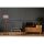 Opviq, 534LUN2162, Industrial Scandinavian Floor Lamp, Brown Fir Tree Body, 150 cm Height, 24 cm Fabric Cap, E27 Socket, On/Off Switch | Stylish Lighting for Modern Spaces