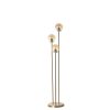 Elegant Amber Floor Lamp, Metal Body, 150 cm Height, 30 cm Glass Cap, E27 Socket, Max 40W, On-Cable Switch, IP20 | Perfect for Modern Decor