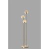 Elegant Amber Floor Lamp, Metal Body, 150 cm Height, 30 cm Glass Cap, E27 Socket, Max 40W, On-Cable Switch, IP20 | Perfect for Modern Decor