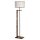 Scandinavian Floor Lamp, 163 cm Tall, Brown & Cream, 100% Fir Tree Frame, Fabric Cap (24 cm), E27 Socket, Stylish & Functional Lighting for Home Decor