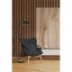 Modern Black Floor Lamp, Adjustable Height 170 cm, Metal Body with Electrostatic Oven Dried Paint, E27 Socket, Scandinavian Design for Home & Office