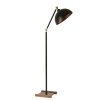 Modern Black Floor Lamp, 165 cm Height, Metal Body with Electrostatic Paint, E27 Socket Max 40W, Stylish Industrial & Scandinavian Design for Home