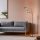 Opviq, 534LUN4571, Stylish Floor Lamp with Metal Body & Glass Cap, 170 cm Height, 30 cm Leg Diameter | E27 Socket, Max 40W, Black & Fume Colors | Perfect for Modern Decor