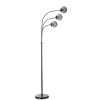 Stylish Floor Lamp with Metal Body & Glass Cap, 170 cm Height, 30 cm Leg Diameter | E27 Socket, Max 40W, Black & Fume Colors | Perfect for Modern Decor