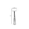 Elegant Floor Lamp with Metal Body, Grey & Gold, 170 cm Height, 45 cm Cap Diameter, E27 Socket, On-Cable Switch | Stylish Lighting for Modern Spaces
